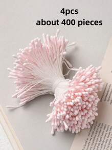 4pcs, 2mm Artificial Flower Stamens, Artificial Matte Flowers Stamens Mini Flower Pistle.Home Flower Craft Decoration Fake Flower Stamens, Wedding Scene Accessories, DIY Handmade Home Decoration, Indoor Decoration Materials, Room Decoration, Aesthetic Room Decor, Bedroom Decor, Home Decoration Gifts Birthday Graduation