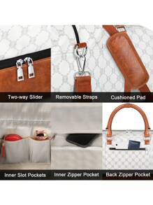 3pcs IBFUN Travel Bag Set - Handbag, Foldable Tote Bag With Shoe Compartment, Fitness Bag, Suitable For Business Trip, Travel, Clothing Storage - Multicolor - View 8