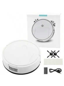 "New Sweeping Machine With 360° Obstacle Avoidance: Perfect For Busy Households - Let Technology Take Care Of Your Cleaning!" - White - View 2