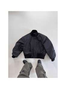 Spring New Stand Up Collar Baseball Jacket For Men, Retro, High Street, Stylish, Versatile, High-End And Stylish Jacket