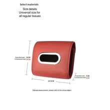 1pc Car Tissue Box Hanging Tissue Box Car Tissue Box Storage Bag Interior Supplies - Multicolor - View 4