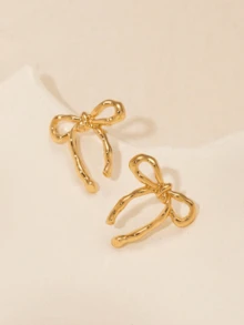 1 Pair Luxury Gold Butterfly Dangle Earrings - Versatile Design To Elevate Your Style, Suitable For Everyday Wear And Parties - Crafted For Women Who Appreciate Elegance And Charm - Gold - View 5