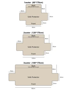 Funda de Sofá Reversible para 1,2,3 Cojín Funda de Sofá para Perros Resistente al Agua Funda Protectora de Muebles con Espuma Palos Correas Elásticas para Mascota Gato. - Azul - Ver 4