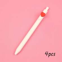 10pcs/4pcs/1pc Customizable Heart-Shaped Click Ball Pen, Personalized Name Pen, Suitable For Valentine's Day, Couple Gifts, Teacher Gifts, Student Gifts, Parent Gifts Back To School - Multicolor - View 13