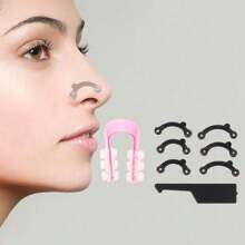 3 Pairs Of Nose Lift Shapers: Invisible, Painless, Nose Corrector Clips - Facial Training Corrector - Multicolor - View 2