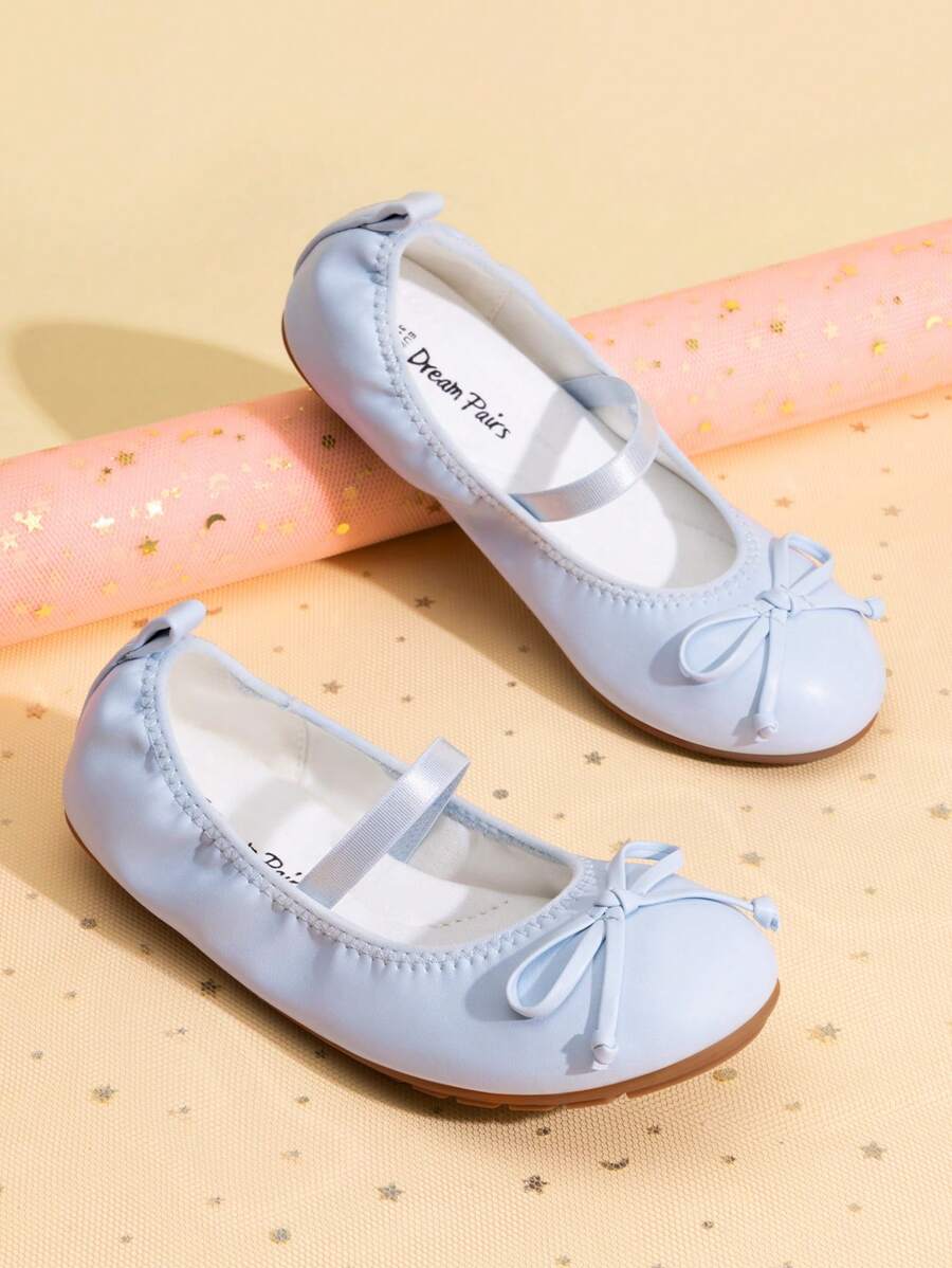 Girls Ballerina Shoes Dress Shoes Mary Janes Ballet Flats - 藍色 - 查看 1
