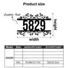 1pc Custom Vintage Metal Doorplate Decorative Art, Rural Street Nameplate Wall Decorations - Personalized Door Numbers And Text - Wall-Mounted Multifunctional Address Signs, House Numbers, Outdoor Address Signs, Farmhouse Door Art,Graphic Print