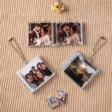 Customized NFC Mini Album CD Keychain, Personalized Music Gift, Retro Style Gift, Split Music Keychain For Music Lovers, Wedding Party Favors