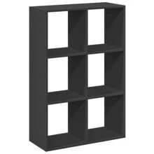 Étagère séparatrice de pièces noire 69,5x29x103,5 cm