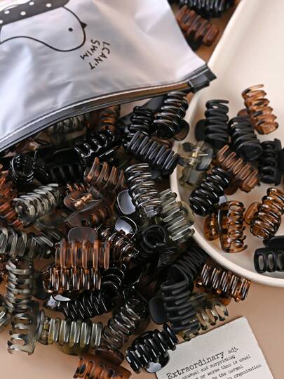 30 件可爱蝴蝶发夹 2.5 厘米，适合女士，发饰发爪发夹发夹发夹发夹发夹，休闲秋冬度假装女士