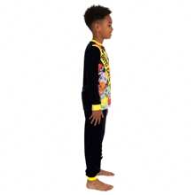 pokemon Pyjamas | Pikachu Boys' Pyjama Sets | Long Sleeve Kids Pjs - Black - View 3