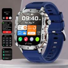 LIGE Smart Watch/Stylish Sports Watch/1.95-Inch Large Screen/Wireless Call/Smart Voice Assistant/Calories/Timer/Alarm Timer/Photo Record/Multifunctional New Men's And Women's Watch/Sports Tracking Bracelet/Men's Watch/Ladies' Watch/Ladies Watch/Wear Decoration