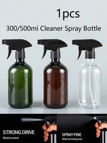 1pc 300/500mlCleaner Spray Bottle,Styling Spray Bottle,Empty Fine Mist Spray Bottle Ultra Fine Continuous Spray Water Bottle Fine Mist Sprayer For Hair Styling, Cleaning,Plants, Misting & Skin ,Fine Mist Spray Bottle Suitable For Plant Cleaning Liquid Hair Gardening