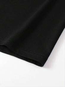 Men's Fashion Pattern Printed Plus Size Top Suitable For Husbands To Go Out, Paired With Casual Pants, Suitable For Travel/Vacation/Outdoors - Black - View 5