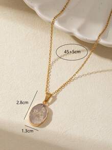 1 Lucky Stone Necklace For 12 Constellations Aries Amethyst Star/Taurus Lapis Lazuli Snake/Gemini Aquamarine Hand/Cancer Rose Quartz Eye/Leo Green Strawberry Leaves/Virgo Rose Quartz Chrysanthemum Tree Of Life Accessories Shiny Pendant Necklace Valentine's Day Gift Dating Annual Meeting Party Decoration Long Necklace Deep V Sweater Chain Birthday Gift Bohemian Style,Mom,Mother,Mother's Day,Gift - Colorful - View 22