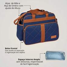 Luxury 2-Piece Maternity Bag Kit For Baby Girl And Boy - 藍色 - 查看 4