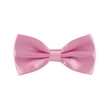1 pieza Corbata de moño de color caramelo para hombre, apta para personal de hotel, actuaciones y ocasiones formales - Rosa - Ver 1