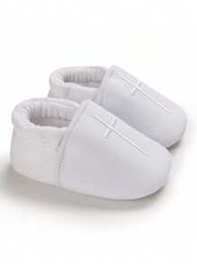 Infants & Toddlers Soft-Bottom White Christening Shoes, Unisex Infant Sneakers
