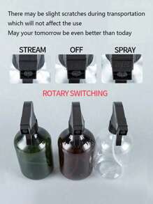 1pc 300/500mlCleaner Spray Bottle,Styling Spray Bottle,Empty Fine Mist Spray Bottle Ultra Fine Continuous Spray Water Bottle Fine Mist Sprayer For Hair Styling, Cleaning,Plants, Misting & Skin ,Fine Mist Spray Bottle Suitable For Plant Cleaning Liquid Hair Gardening