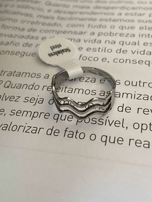 Anel de Aco inox