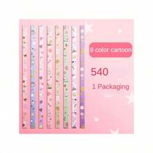 540 pezzi/1000 pezzi Strisce a stella di carta, 27 strisce a stella multicolore, strisce a stella di carta pieghevoli a doppia faccia e stelle di carta fortunate per fai-da-te e lavoretti manuali
