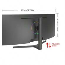 GAWFOLK 34 Inch Ultrawide Curved Gaming Monitor, 1500R PC Screen 165hz UWQHD 3440x1440, Curved Computer Screen With FreeSync,Multi-Directional Adjustable Base-Balck