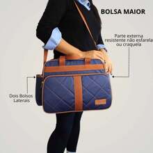 Luxury 2-Piece Maternity Bag Kit For Baby Girl And Boy - 藍色 - 查看 2