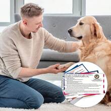 Tarjeta de información legal 2025 - Tarjeta de información de perro de material PVC resistente al agua - Tarjeta que indica sus derechos legales - Usar junto con su certificado
