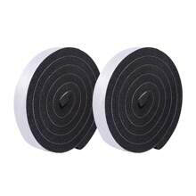 2 Rolls 1.5cm*2m Window Sealing Strips, Door Soundproof Anti-Dust Windproof Foam Gasket For Steel Windows, Self-Adhesive