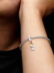 1 件时尚彩虹云向日葵双环串珠吊坠适合女士手链手镯 DIY 珠宝制作和日常服装搭配珠宝