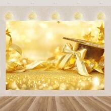 The Polyester Fabric Banner For Graduation Celebration Is Perfect As A Photography Background And Party Decoration. Suitable For Classrooms, Living Rooms, And Bedrooms As An Elegant Background For Party Supplies.
