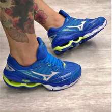 Men's Special Size Mizun Wave Creation 20 Gym Running Walking Shoes Promotion - Xanh đậm - Xem 2