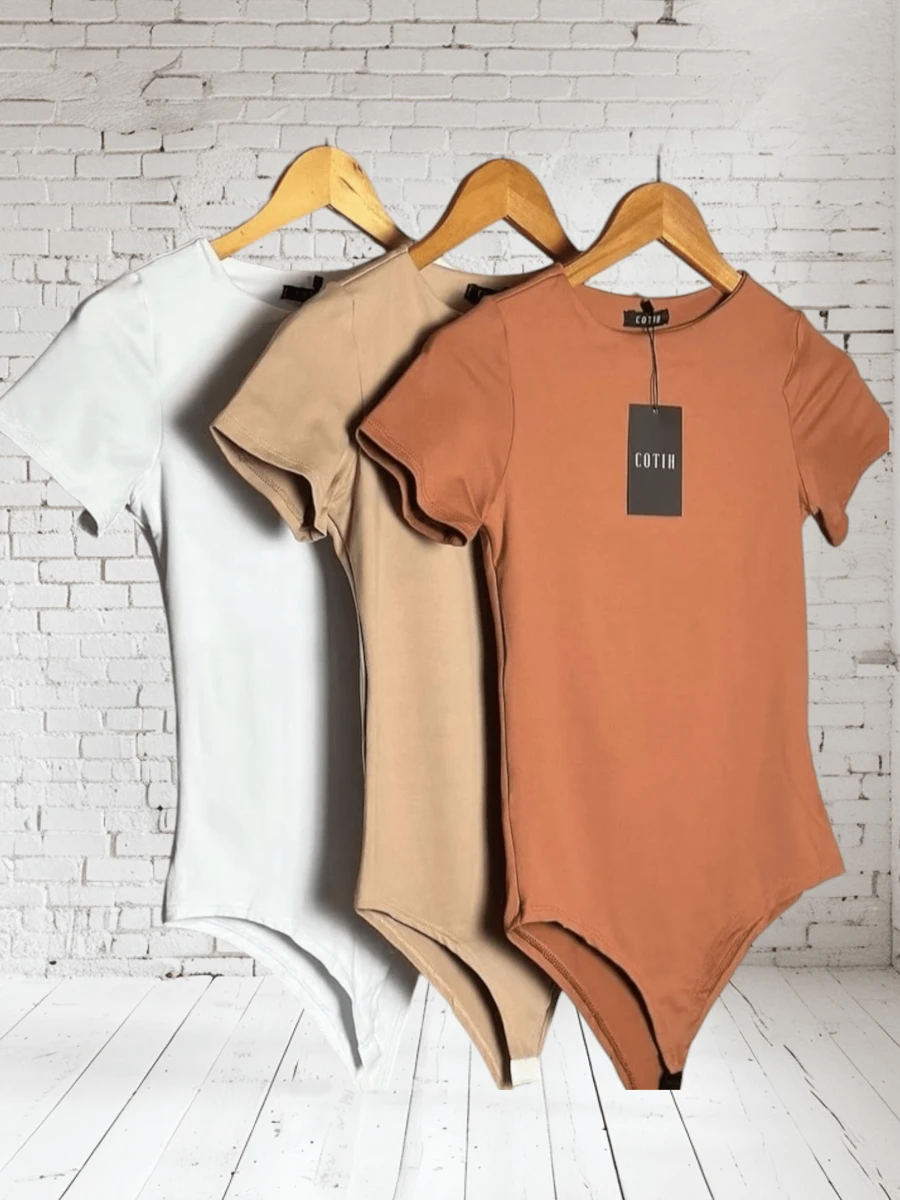 Body Kits Sleeve Versatile Elegant Day Modern Casual Women's Suplex Premium - 白色 棕色 卡其色 - 查看 1