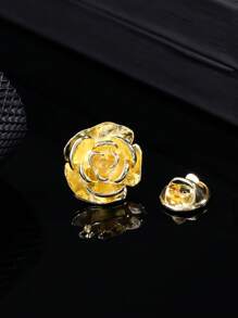 1 件优雅优质玫瑰胸针，男士时尚翻领装饰配饰，适合日常佩戴 - 胸針 - 查看 7