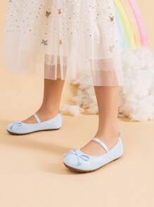 Girls Ballerina Shoes Dress Shoes Mary Janes Ballet Flats - 藍色 - 查看 2