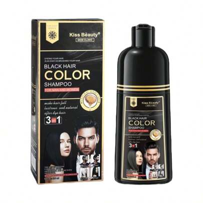 Kynley Shampoo Parna para tingir cabelos grisalhos, Shampoo para tingir cabelos naturais, colore os cabelos em minutos para longa duração.