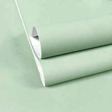 1 Cuộn Giấy dán tường màu trơn có họa tiết dệt kim tự dính, Chất liệu lá PET - Giấy tiếp xúc chống thấm nước và chống ẩm, Có thể bóc và tháo rời, Nhãn dán trang trí nhà, Dễ dán, Màu kem trắng/Trà sữa/Cam/Xanh lá/Xanh lam, Dùng cho tủ, bàn, giá sách, Cải tạo đồ nội thất, Phòng ngủ, Phòng khách, Bảo vệ & trang trí tường bếp, Kích thước 40/60/80*300/500/1000cm - Nhiều màu - Xem 34