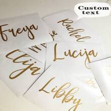 1pc Personalized Custom Name Stickers, 3-8 Inch Labels, Name Decal, Custom Decal Stickers, Name Stickers, Date Stickers, DIY Gifts, Handmade, Handwriting, Wedding Stickers, Gift Stickers. Customizable Holographic Name Stickers For Water Bottles, Lunch Boxes,Personal Items,Glass, Cups, Rolls, Balloons, Calligraphy Stickers, Gift Box Decorations, Unique,Ideal Gifts For Him,Ideal Gifts For Her,Her,Boyfriend,Girlfriend,Dad,Mom,Family,Friends,Son,Daughter,School Students,Workers,Kids,Office,Tea Room,School,Home