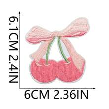 粉色风格熨烫补丁，刺绣学院风女孩补丁，可爱贴花补丁，适用于服装、夹克、帽子、背包、牛仔裤（20 个装） - 粉色 - 查看 9