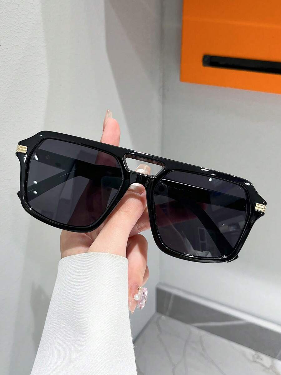 1 Pair Unisex Minimalist Style Fashion Glasses, Suitable For Beach, Driving, Vacation, Fishing, Festival Outfits, Street, Sports, Outdoor Activities, Travel, Parties For Summer Beach Vacation, Outdoor, Travel