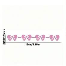 2pcs Of Cute Bow Waterproof Car Stickers - Perfect For Car Windows And Laptops, Girl Accessories, Car Stickers, Cute - one-size - View 3