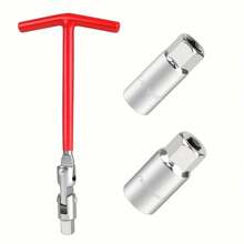 1 pieza de llave de tubo para bujías de 16 mm y 21 mm, juego de herramientas de reparación de automóviles Mars