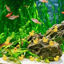 10/50/100 Pcs Mini Resin Ducks Bulk Tiny Ducks Set For Potted Miniature Decoration Garden Dollhouse Cake Decoration DIY Slime Kit Craft Charms Party Toys