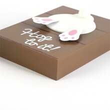 Easter Table Decorations Cute Bunny Wood Blocks Tabletop Centerpieces For Home Party Spring Tiered Tray Decor