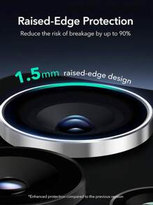 Protecteur d'objectif de caméra pour Galaxy S25 Ultra, protecteur d'objectif unique, verre trempé ultra-fin avec rebord en aluminium, compatible avec la coque Galaxy S25 Ultra, 1 set