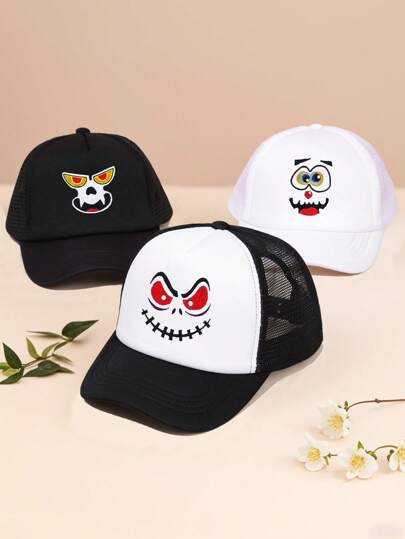 1 Stück atmungsaktive Kinder Baseball Kappe mit Cartoon Bagger und Truck Patch, Sonnenschutz Sportkappe für Jungen, geeignet als Geschenk, für Schulaktivitäten, Frühling/Sommer