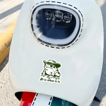 “1 件 3 英寸可移除防水乙烯基创意‘这就是它’有趣的牛仔青蛙美学复古模因贴纸，西部蟾蜍幽默贴花适用于笔记本电脑、平板电脑、手机、笔记本、记事本、书桌、头盔、宿舍装饰、水瓶、热水瓶、冰箱贴纸、文具盒、拉杆包、镜子、手提箱、滑板、工具箱、摩托车、汽车后窗、保险杠贴纸、办公桌、文件夹和 Kindle” - 彩色 - 查看 3