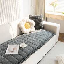 Thick Sofa Cover Washable - Soft Corduroy Universal Sofa Cover 2 3 4 Seater, Anti-Slip Couch Cover, Comfortable Sofa Cover Sofa Covers Sofa Throws Furniture Protector For Living Room - 深灰色 - 查看 9