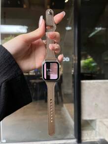 1 Pc Leather Loop Compatible With Apple Watch Band For Women 38mm 40mm 41mm 42mm 44mm 45mm 46mm Bands Compatible With Apple Watch Strap Series Ultra 10/9/8/7/6/5/4/3/2