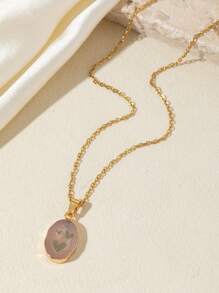 1 Lucky Stone Necklace For 12 Constellations Aries Amethyst Star/Taurus Lapis Lazuli Snake/Gemini Aquamarine Hand/Cancer Rose Quartz Eye/Leo Green Strawberry Leaves/Virgo Rose Quartz Chrysanthemum Tree Of Life Accessories Shiny Pendant Necklace Valentine's Day Gift Dating Annual Meeting Party Decoration Long Necklace Deep V Sweater Chain Birthday Gift Bohemian Style,Mom,Mother,Mother's Day,Gift - Colorful - View 11